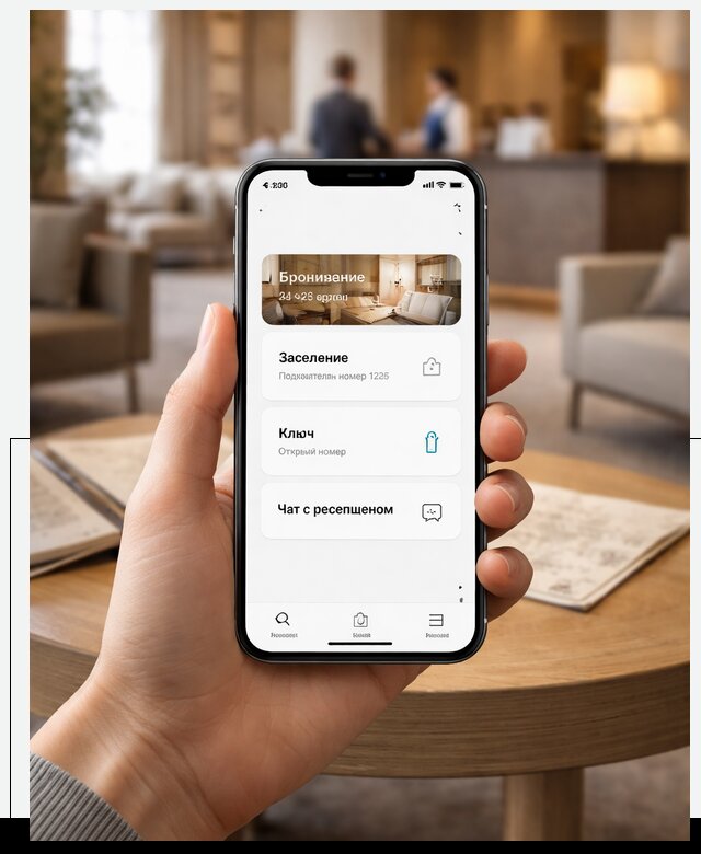 Мобильное приложение для гостей отеля в Обнинске, управление сервисом